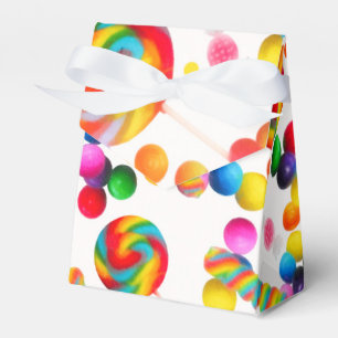 Rainbow Candy Sweet Birthday Party Custom Favour Box