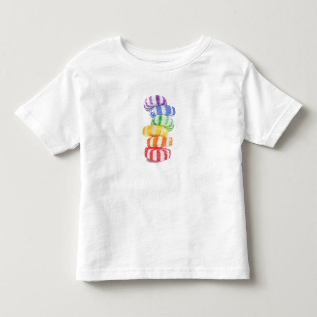 RAINBOW CANDY Toddler T Shirt (Front)