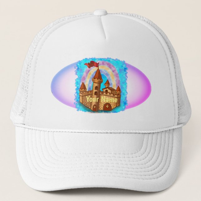 Rainbow Castle Trucker Hat (Front)