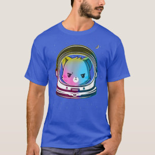 Rainbow Cat Astronaut Space Eploration Astronomy T-Shirt