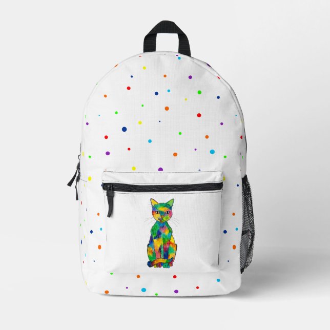Rainbow Cat Backpack (Front)