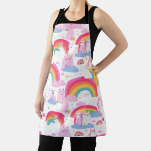 Rainbow Cat Land Apron