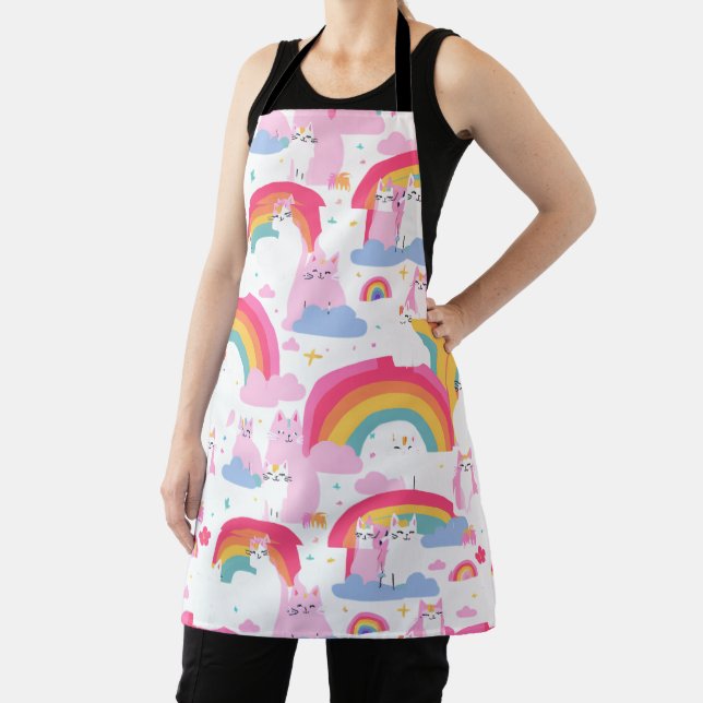 Rainbow Cat Land Apron (Insitu)