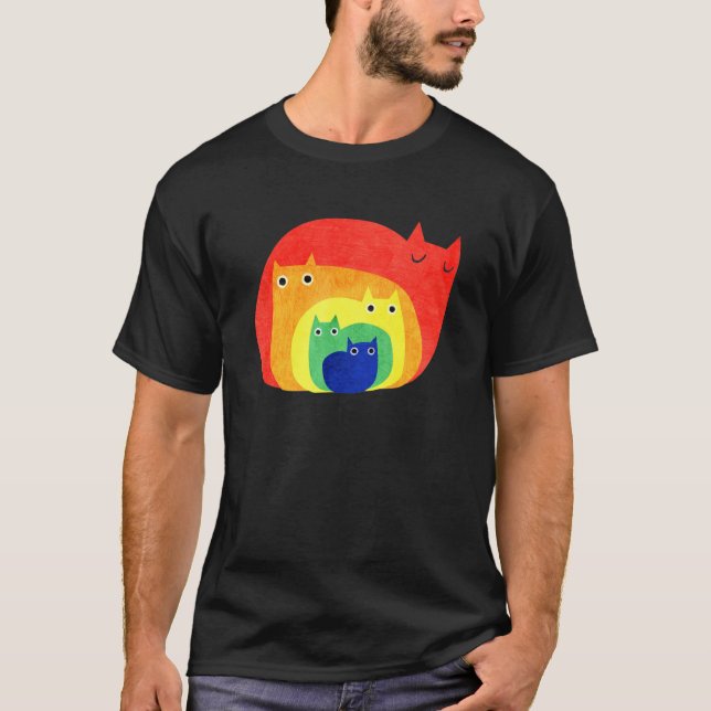 Rainbow Cat Lover   Rainbow Cats 1 T-Shirt (Front)