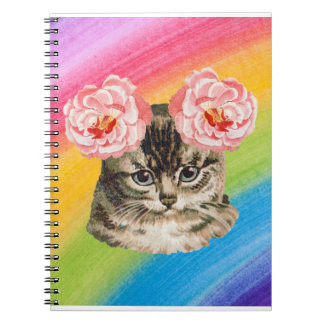 Rainbow cat notebook
