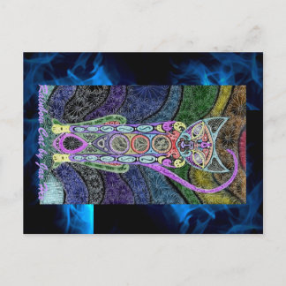 Rainbow Cat Postcard