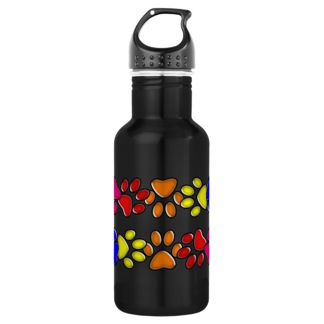 rainbow cat print 532 ml water bottle (Front)