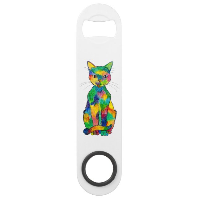 Rainbow Cat Speed Bottle Opener (Front)