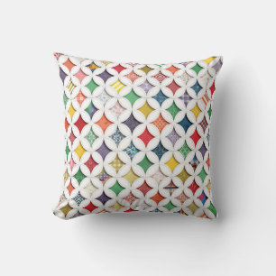 Rainbow Cathedral Window Pattern Cushion