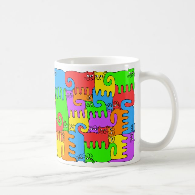 Rainbow Cats Coffee Mug (Right)