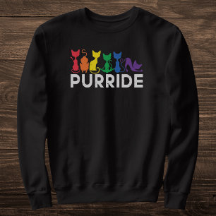 Rainbow Cats Purride LGBTQ Pride Sweatshirt