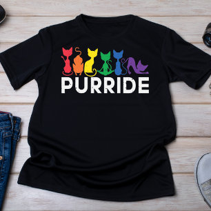 Rainbow Cats Purride LGBTQ Pride T-Shirt