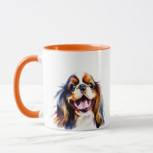 Rainbow Cavalier King Charles Spaniel Mug