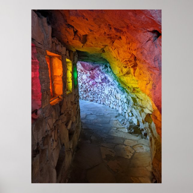 Rainbow Cave, Rock City Poster (Front)