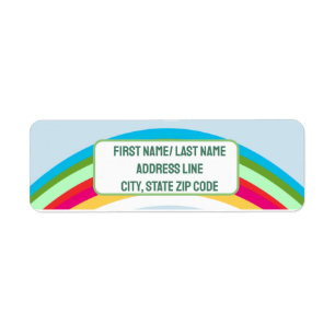 Rainbow Celebration Name Tag
