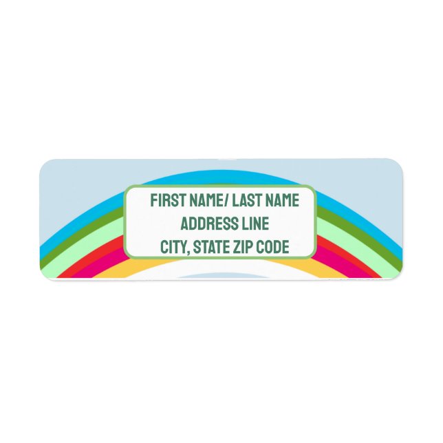 Rainbow Celebration Name Tag (Front)