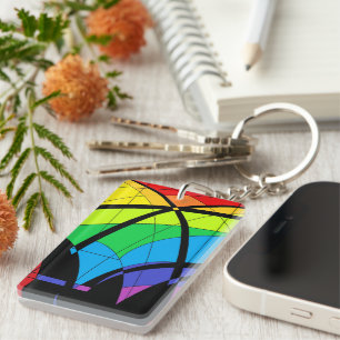 Rainbow Celebrations 2 Key Ring