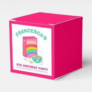 Rainbow Cereal Birthday Party Favour Box