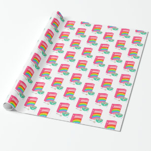 Rainbow Cereal Pattern Wrapping Paper