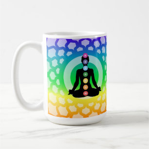 Rainbow Chakra Yoga Classic Mug - Sacred Geometry
