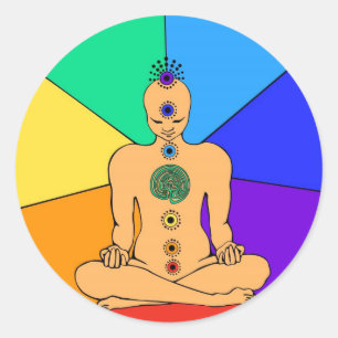 Rainbow Chakras Sticker