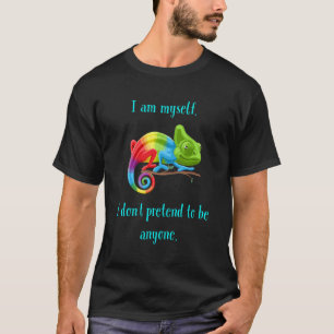 Rainbow Chameleon Cute Lizard Animal Nature T-Shirt