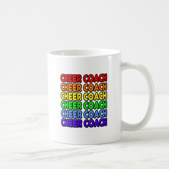 Rainbow Cheer Coach Coffee Mug (Right)