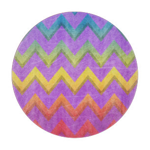 Rainbow Chevron by Shirley Taylor Cutting Board