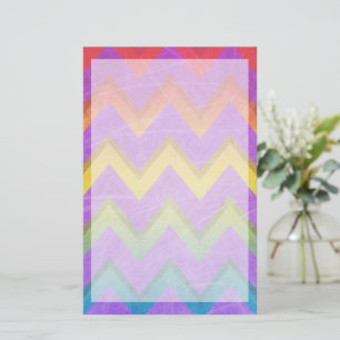 Rainbow Chevron by Shirley Taylor Stationery