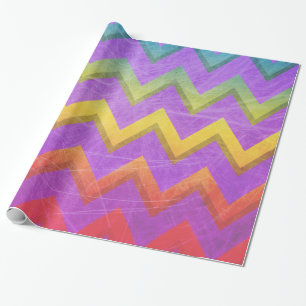 Rainbow Chevron by Shirley Taylor Wrapping Paper