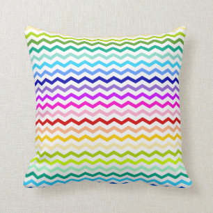 Rainbow chevron cushion