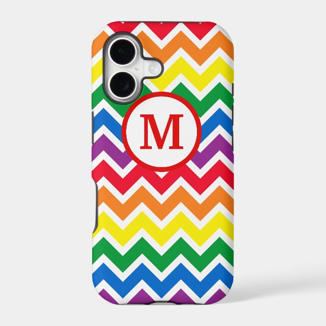 Rainbow Chevron Initial (Back)