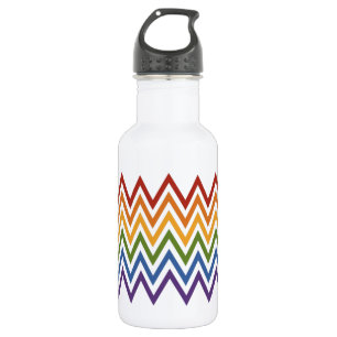 Rainbow Chevron Pattern 532 Ml Water Bottle