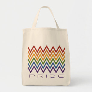 Rainbow Chevron Pattern custom bags