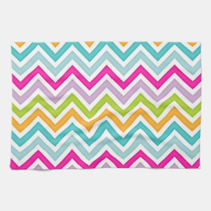Rainbow Chevron Tea Towel