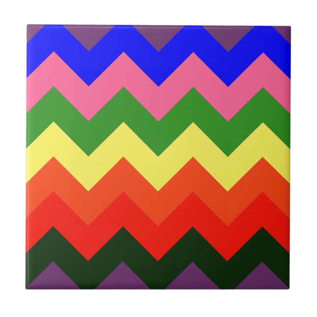 rainbow chevron tile (Front)
