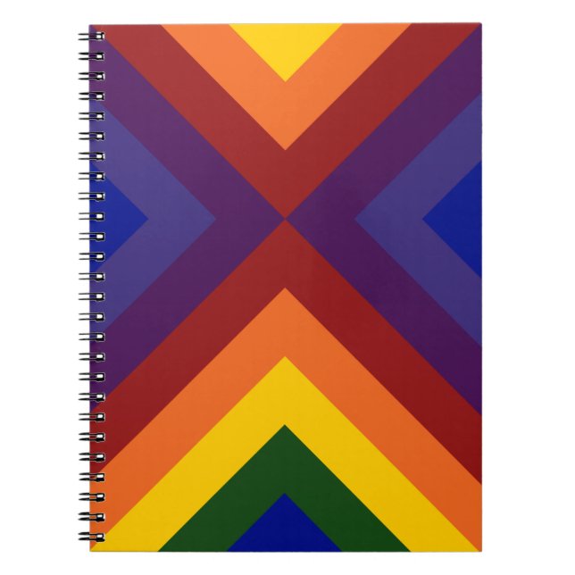 Rainbow Chevrons Notebook (Front)