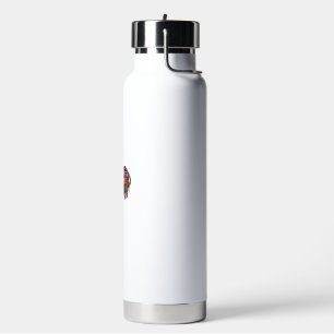 Rainbow Chicken Unicorn Rooster Funny Animal Image Water Bottle