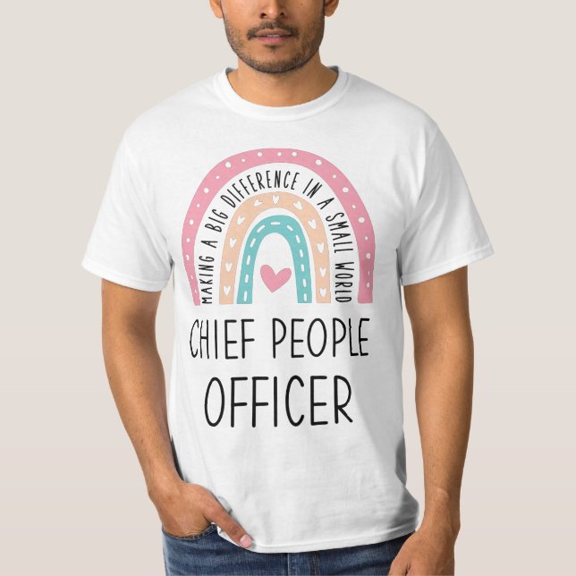 Rainbow Chief People Officer Gift ideas T-Shirt (Front)