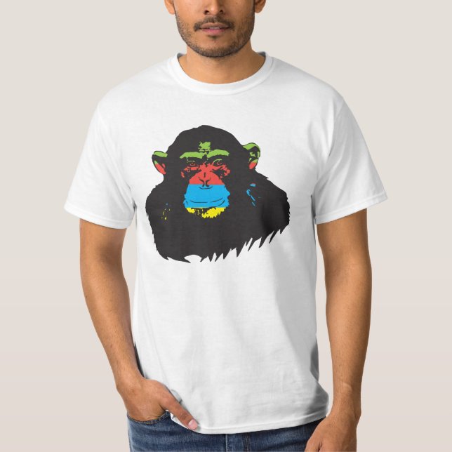 Rainbow chimp. T-Shirt (Front)