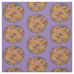 Rainbow Chocolate Chip Cookie Cookies Fabric