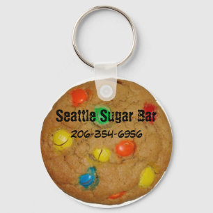 Rainbow chocolate Chip Cookie Key Chain
