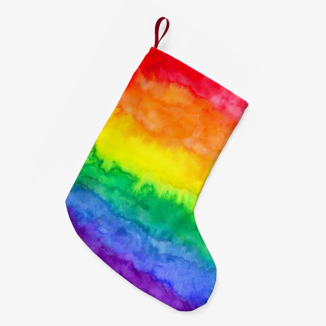 Rainbow Christmas Stocking (Front (Hanging))