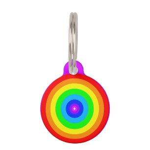 Rainbow Circle Design-40686 Pet Tag