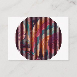 Rainbow Circle Striped Enclosure Card – Customise