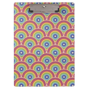 Rainbow Circles Clipboard
