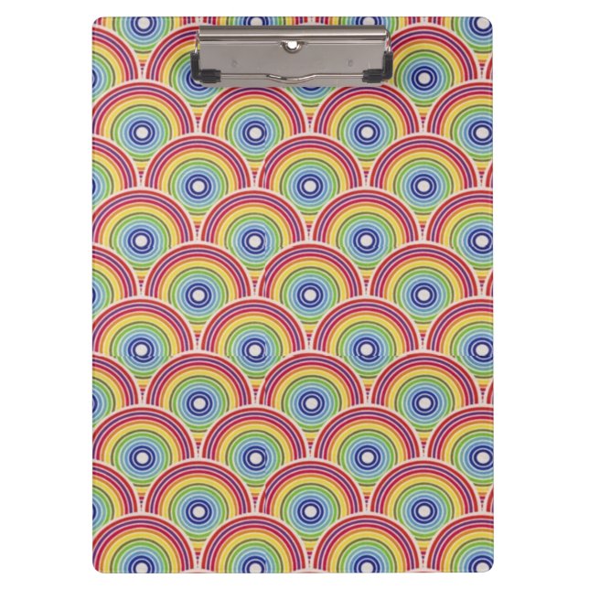 Rainbow Circles Clipboard (Front)