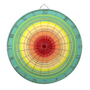 rainbow circles dartboard