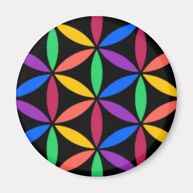 Rainbow circles magnet (Front)