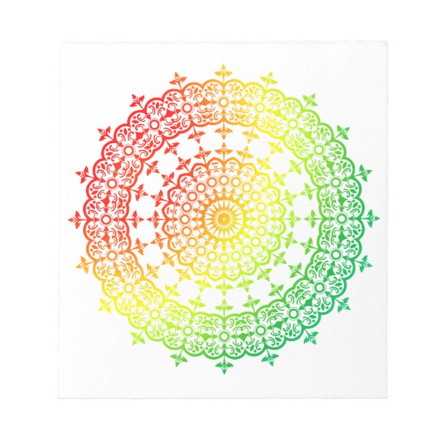 Rainbow Circles Notepad (Front)